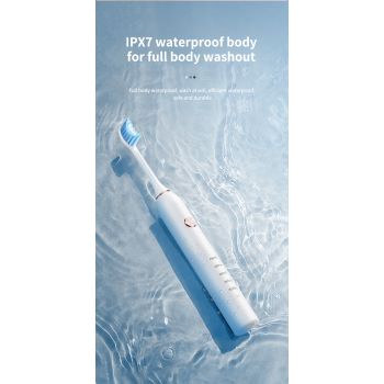 Professional Sonic Electric Toothbrush - 5 Modes, 40000 VPM, 180-Day Battery, IPX7 Waterproof with 4 Brush Heads(white)