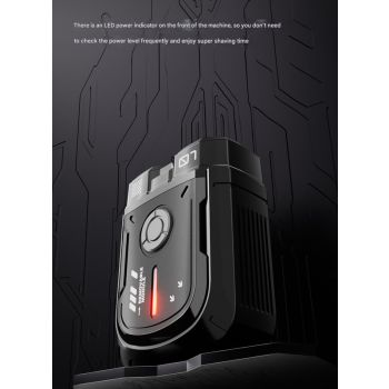K002 Mini Electric Shaver - 3D Floating Head, IPX7 Waterproof, Type-C Charging, 70 Min Runtime Product Description(Gray)