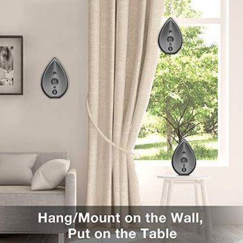 Automatic Ultrasonic Dog Bark Deterrent - Up to 50ft Range, Safe Frequency Conversion, Indoor Use(grey)