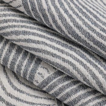 Grey Geometric Print Cape - Cozy Knit Poncho for Women (165x130cm)