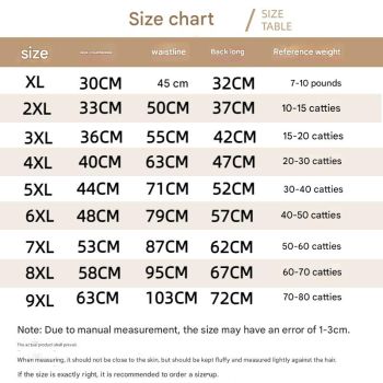 Orange Classic Dog Sweatshirt with Hood & Drawstrings - For Large Dogs (Size : 9XL)