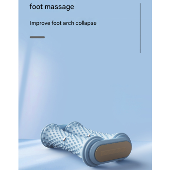 Blue Ergonomic Dual Foot Massage Roller - Deep Tissue Relief for Plantar Fasciitis, Arch Pain & Tired Feet