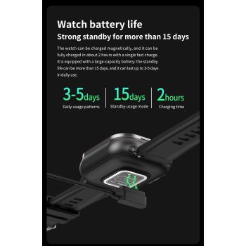 Beige TPU Strap 2-in-1 Smartwatch with Built-in Earbuds - 2.01 HD Touchscreen