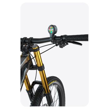 Black Style B Ultra-Loud Electric Bike Horn - 130dB USB Rechargeable, IPX6 Waterproof, Easy Mount Bicycle Safety Bell