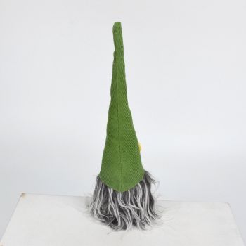 2 Pcs Charming Green Gnome - Plush Faceless Gonk with Long Dangle Legs - Adorable Shelf Sitter Home Decor Accent