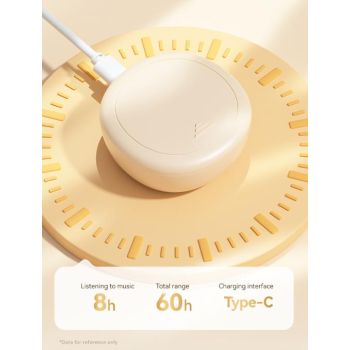 Beige Ultra-Comfort Wireless Sleep Earbuds - Bluetooth 5.4, Hi-Res Audio, Noise Isolating, 60H Playtime for Side Sleepers