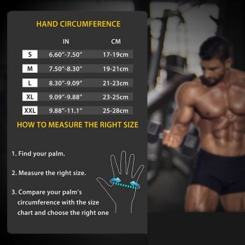 Size S Green Heavy Duty Workout Gloves with Wrist Support - Anti-Slip Gel Padded Gym Gloves for Weightlifting, Training & Fitness