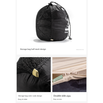 Grey Ultra-Stretch Sleeping Bag Liner - Portable & Lightweight Envelope Sleep Sack for Camping & Travel