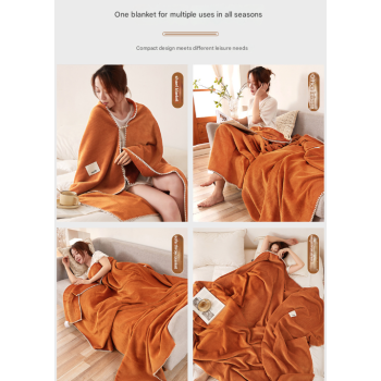 200*230CM Green Ultra-Soft Dual-Sided Waffle & Plush Fleece Blanket - Large Cozy Throw for Bed & Sofa