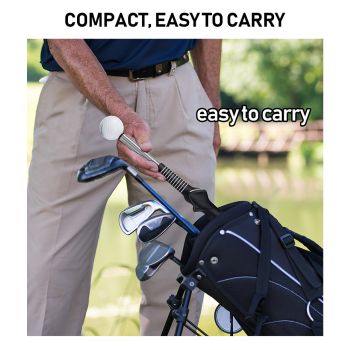 Red Pro Golf Swing Trainer - Extendable with Audible Click & Corrective Grip Aid