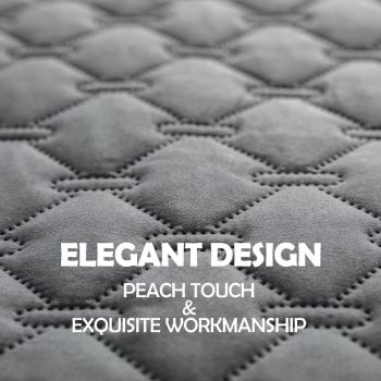 Grey 2-Sided Waterproof Pet Sofa Cover - Dog Bed Protector Blanket for Furniture, Couches & Car Seats (200x200cm, Machine Washable)