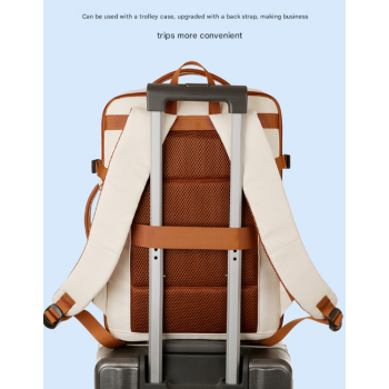 Black Expandable Laptop Backpack with USB Port - Stylish Travel & Business Daypack