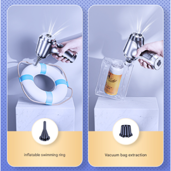 Black Powerful 3-in-1 Cordless Handheld Vacuum Cleaner - 12000Pa Suction & Air Duster Blower for Car Home & Office