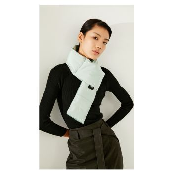 Light Green USB Electric Heated Scarf - Portable Puffer Neck Warmer with 3-Level Heat Control for Winter