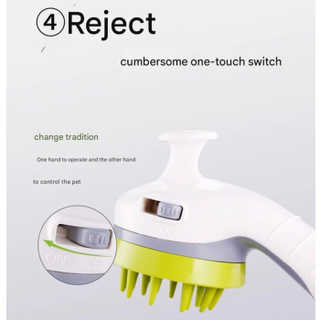 Orange Ultimate Pet Bathing Showerhead - Dog-Friendly Pressure-Boost Spray with Foamer