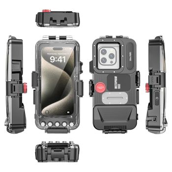 Universal 30m Bluetooth Diving Case for Apple & Samsung - Deep-Water Waterproof Phone Protector