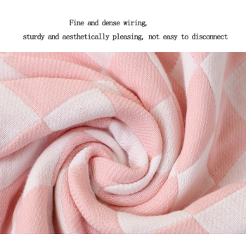 Pink Ultra-Soft 100% Cotton Gauze 6-Piece Towel Set | Absorbent & Quick-Dry Bath Towel