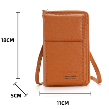 Pink Women's Crossbody Phone Bag Wallet Small PU Leather Shoulder Purse