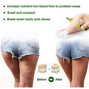 Green Deep Tissue Massage Roller Stick for Muscle Soreness & Recovery - Portable Fascia Release Tool