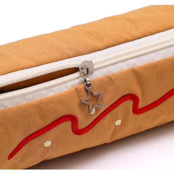 Green Vibrant Color Block Pencil Case - Large Capacity Stationery Organizer for School & Office