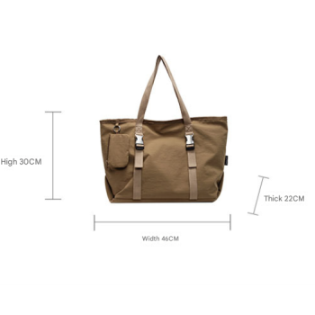 Green Modern Utility Tote Bag for Women - Large Capacity Shoulder Bag with Detachable Pouch for Work, School & Travel