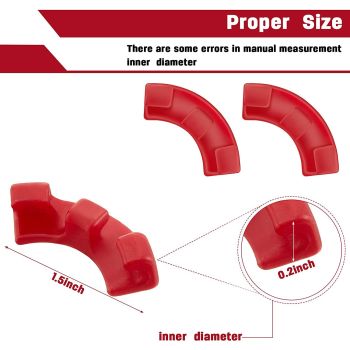 60PCS Red 90-Degree Plant Bender Clips for Low-Stress Training (LST) - Reusable Stem & Branch Trainer for Increased Yields