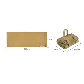 Khaki Tactical Roll-Up Shooting Mat - Lightweight Waterproof Ground Pad for Outdoor Camping & Hiking