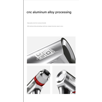 Red Portable CO2 Bike Tire Inflator with Nozzle - Quick Inflation for Road and Mountain Bikes