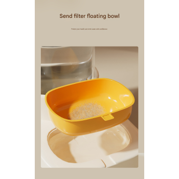 Yellow Automatic Pet Feeder and Water Dispenser Set - Large Capacity Gravity Food & Water Combo for Cats & Dogs