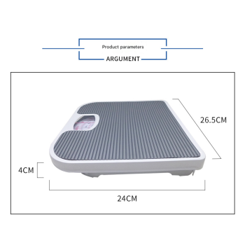 White Classic Mechanical Bathroom Scale - Battery-Free Analog Body Weight Scale with Non-Slip Platform