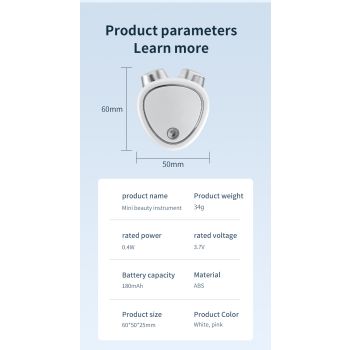 Pink EMS Microcurrent Facial Lifting Massager - Skin Tightening & Sculpting Beauty Tool