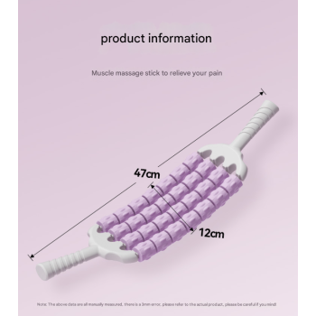 Purple Four-Row Bendable Massage Roller - Muscle Relaxation and Sensory Integration Training for Children