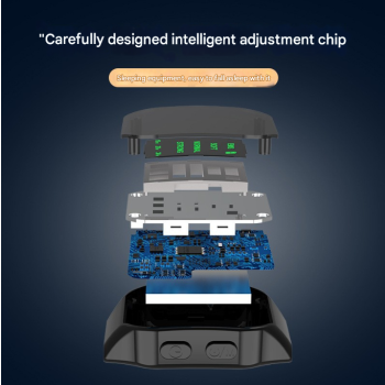 Black Smart Microcurrent Wristband Sleep Aid - Wearable Sleep Assistance Device