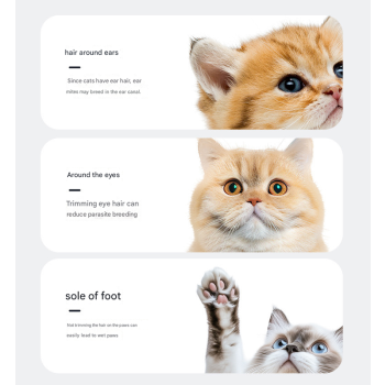 Khaki Precision Pet Paw Trimmer - Waterproof & Rechargeable Grooming Clipper for Dog & Cat Paws, Eyes, and Ears