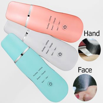 Ultrasonic Skin Scrubber - Deep Cleansing, Peeling, Lifting & Ion Infusion Facial Spatula(pink)