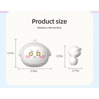 Fun Face-Changing TWS Earbuds with Rotating Case - Bluetooth 5.4, High-Quality Sound(Light Blue)