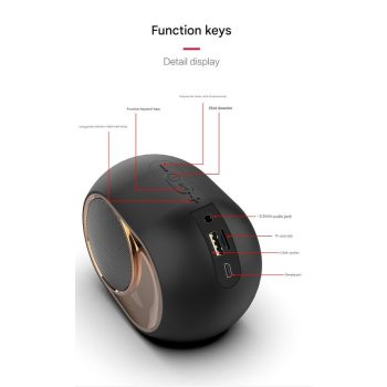 Portable Wireless Bluetooth 5.0 Speaker - TWS Stereo, Powerful Bass, Hands-Free Calls & Multiple Playback Modes(blue)