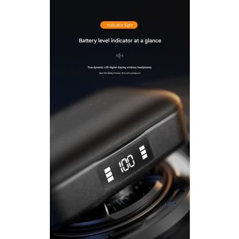 TWS Wireless Earbuds with Wireless Charging Case - Bluetooth 5.3, HiFi Audio, LED Display & Smart Touch Control(white)