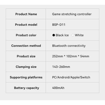 Multi-Platform Telescopic Gaming Controller - Hall Triggers, Esports 3D Joysticks & Macro Programming(black With radiator)