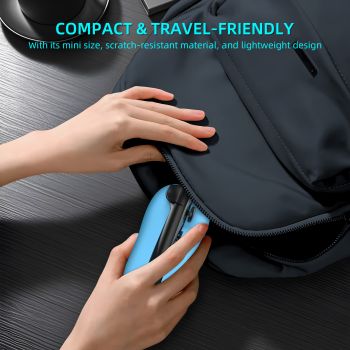 Ergonomic Mouse Grip for Nintendo Switch Joy-Con - 2-Pack Controller Holder (Orange Blue)