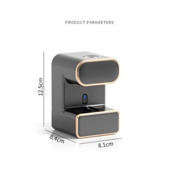 Automatic Toothpaste Dispenser with UVC Toothbrush Sterilizer & Holder - Wall Mounted, Rechargeable(Grey)