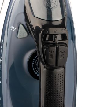 Powerful 2200W Electric Steam Iron with Ceramic Soleplate & Vertical Steam Function(blue)