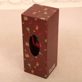 Festive LED Christmas Snow Globe Lantern - Glittering Tabletop Decoration with Santa/Snowman Scene, Dual Power(red)