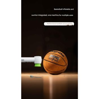 Multi-Function Handheld Vacuum Sealer & Inflator with LED Display - For Food Storage, Jars, Bags & Balls(white)