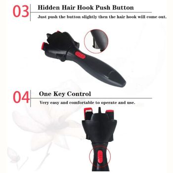 Automatic Hair Braiding Tool - Bi-Directional Rotation, Quick Twist Styling for Braids & Handmade Bracelets(black)