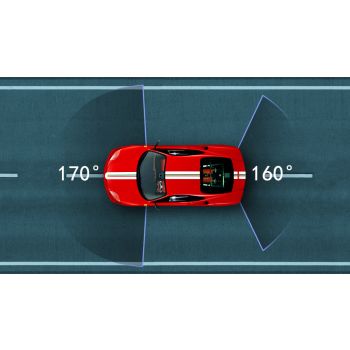 10-Inch Dual Lens Dash Cam Mirror - 1080P FHD Touch Screen Car DVR with Rear Camera, Night Vision & G-Sensor(black)