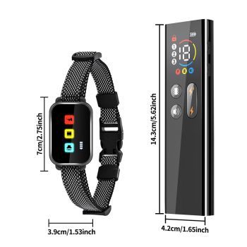 Rechargeable Dog Training Collar with Remote - 2600ft Range, 3 Modes(black)