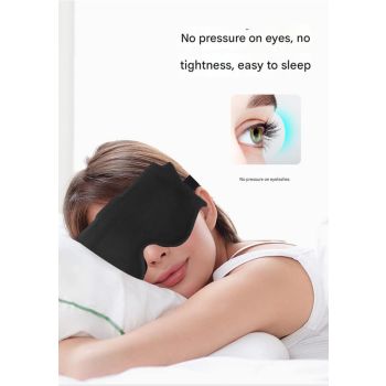 3pc 6D Contoured Zero-Pressure Sleep Mask - 360 Light Blocking Eye Mask with Adjustable Strap(Dura)