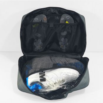 Heather Grey Versatile Travel Organizer Bag with Luggage Sleeve - Portable Carry-On for Laptop, Shoes & Accessories