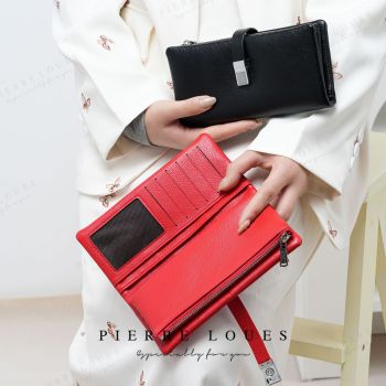 Random Color Surprise Lucky Bag: Random Style Women's Long PU Leather Wallet Mystery Box